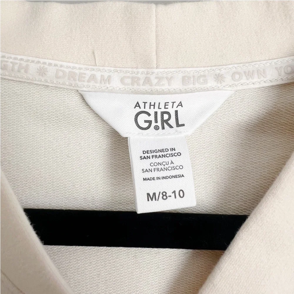 Athleta Girl Cardigan Cardi Jacket size medium 8-10 gym dance cheer layer